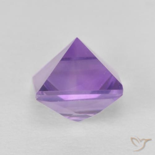 9,17 ctw natürlicher Mittelviolett Amethyst, Quadrat, VVS-VS