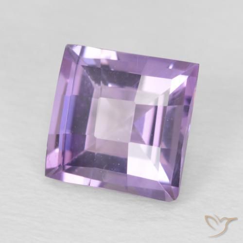 9,17 ctw natürlicher Tiefes Irisviolett Amethyst, Quadrat, VVS-VS