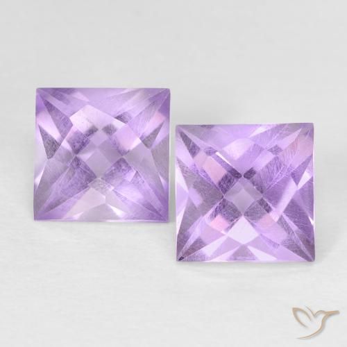 2.49ctw Natürlicher Mittelviolett Amethyst, Quadrat, VVS-VS