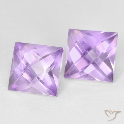 2.49 ct natürliche Mittelviolett Amethyst-Edelsteine, Quadrat, VVS-VS