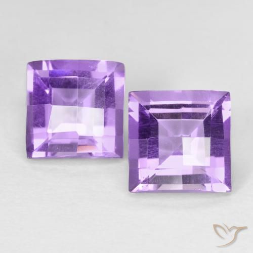 3.56ctw Natürlicher Mittelviolett Amethyst, Quadrat, VVS-VS