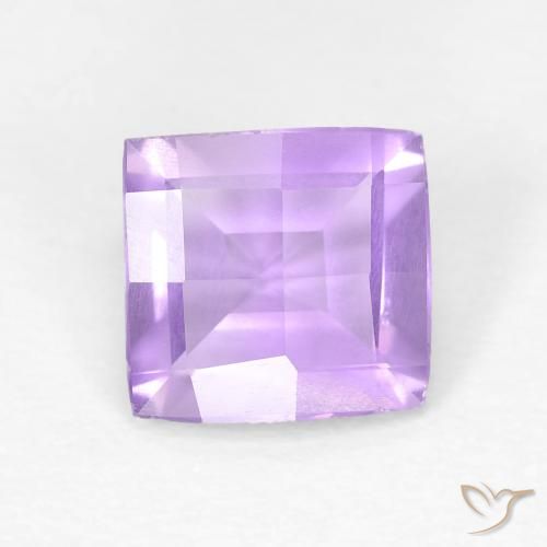 1.08ct Natürlicher Helles rosa Violett Amethyst, Quadrat, VVS-VS