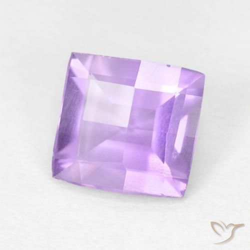 9,17 ctw natürlicher Helles rosa Violett Amethyst, Quadrat, VVS-VS