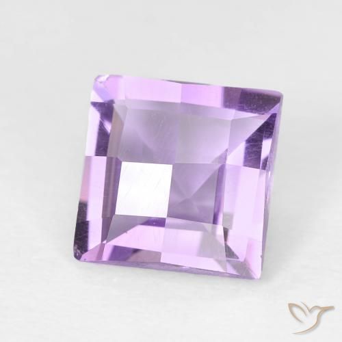 9,17 ctw natürlicher Mittelviolett Amethyst, Quadrat, VVS-VS