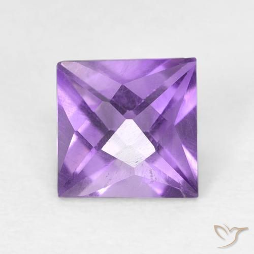 1.03ct Natürlicher Mittelviolett Amethyst, Quadrat, VVS-VS