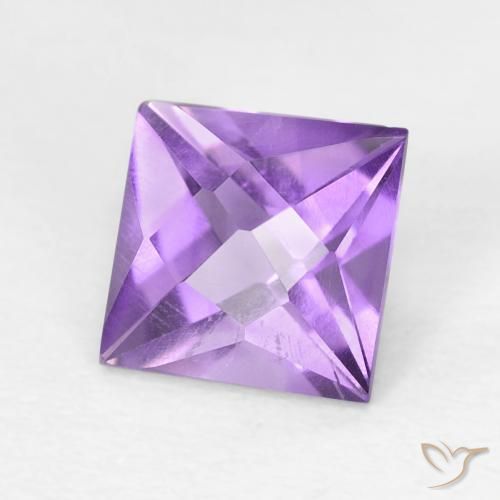 9,17 ctw natürlicher Mittelviolett Amethyst, Quadrat, VVS-VS