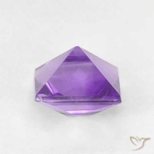 9,17 ctw natürlicher Mittelviolett Amethyst, Quadrat, VVS-VS