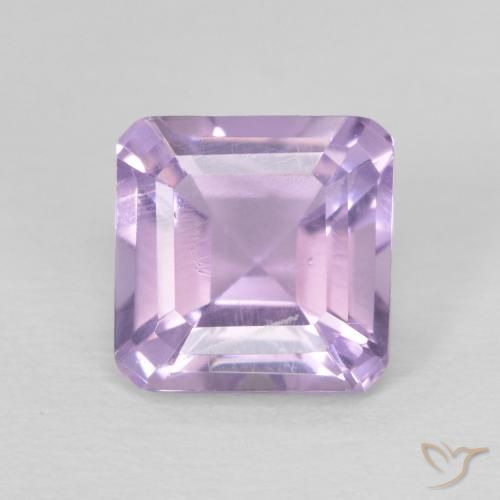 1.02ct Natürlicher Hellrosa Violett Amethyst, Smaragdschliff, VS