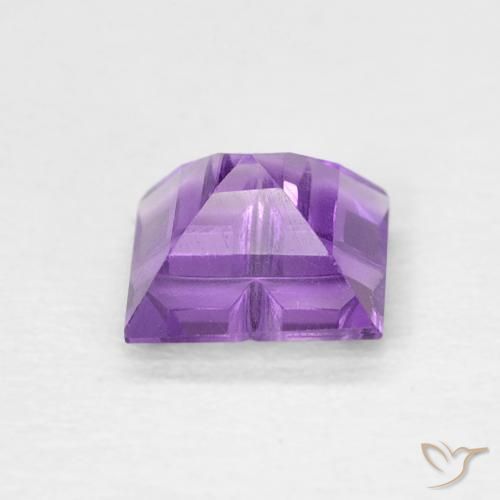 9,17 ctw natürlicher Lebhaftes Violett Amethyst, Quadrat, VVS-VS
