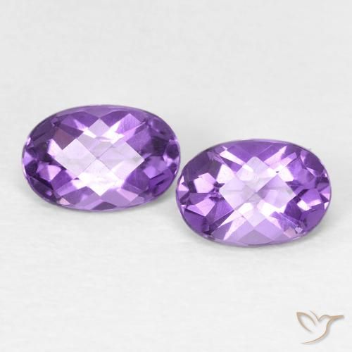 0.88 ct natürliche tiefviolett Amethyst-Edelsteine, Oval, Lichtundurchlässig