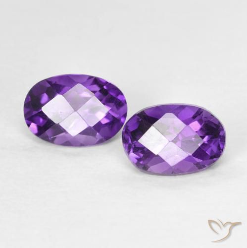0.91 ct natürliche tiefviolett Amethyst-Edelsteine, Oval, VVS-VS