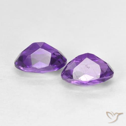0.91 ct natürliche tiefviolett Amethyst-Edelsteine, Oval, VVS-VS