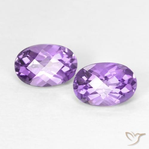0.91 ct natürliche Iris Violett Amethyst-Edelsteine, Oval, VVS-VS