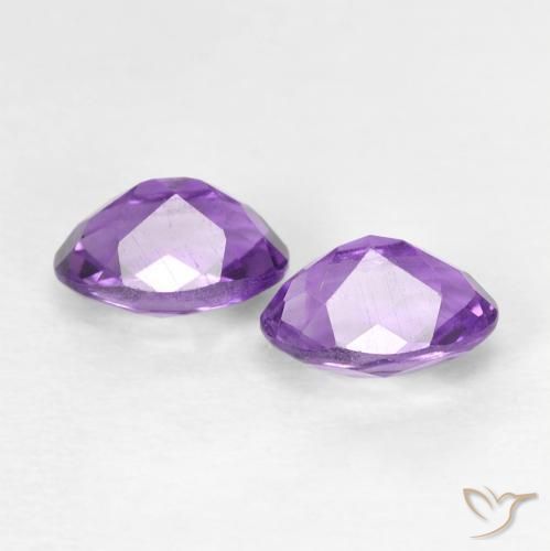 0.91 ct natürliche Iris Violett Amethyst-Edelsteine, Oval, VVS-VS