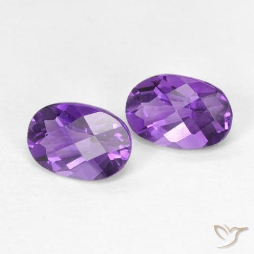 0.82 ct natürliche tiefviolett Amethyst-Edelsteine, Oval, VVS-VS