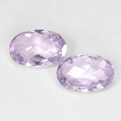 0.74ctw Natürlicher Rosaig-violett Amethyst, Oval, VS