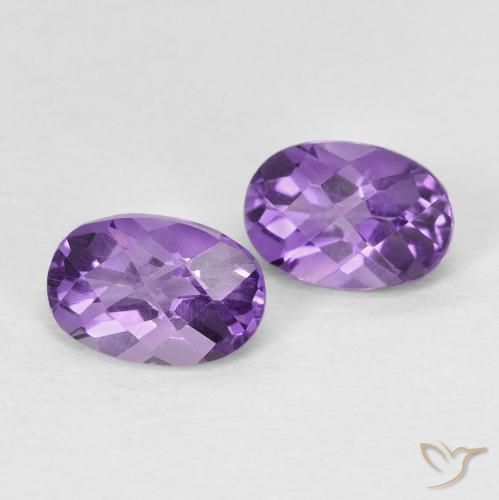 0.89 ct natürliche Intensives Violett Amethyst-Edelsteine, Oval, VS
