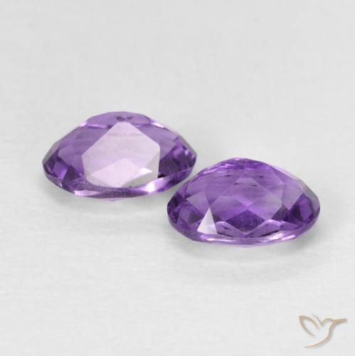 0.89 ct natürliche Intensives Violett Amethyst-Edelsteine, Oval, VS