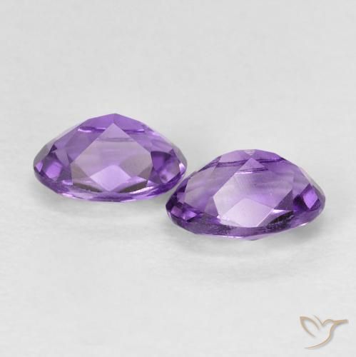 0.93 ct natürliche Intensives Violett Amethyst-Edelsteine, Oval, VS