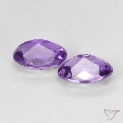 0.92 ct natürliche Intensives Violett Amethyst-Edelsteine, Oval, VS