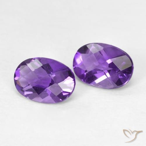 0.82ctw Natürlicher Medium Light-Violet Amethyst, Oval, VVS