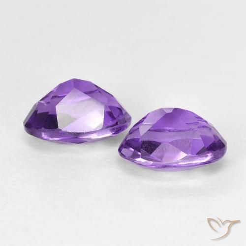 0.95 ct natürliche Intensives Violett Amethyst-Edelsteine, Oval, VVS-VS