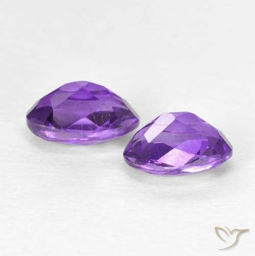 0.96 ct natürliche tiefviolett Amethyst-Edelsteine, Oval, VVS-VS