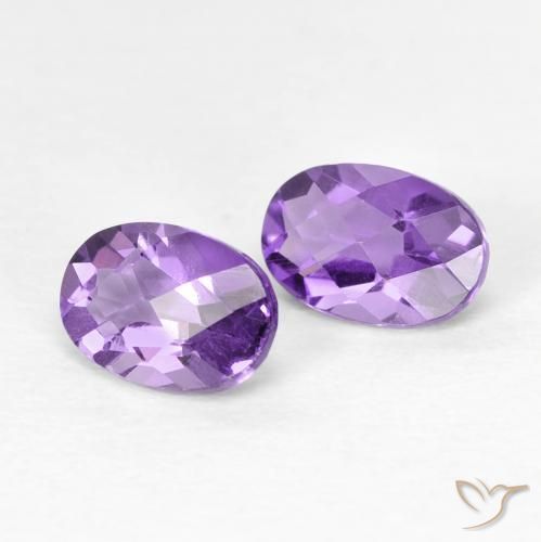 0.92 ct natürliche Mittelviolett Amethyst-Edelsteine, Oval, VS