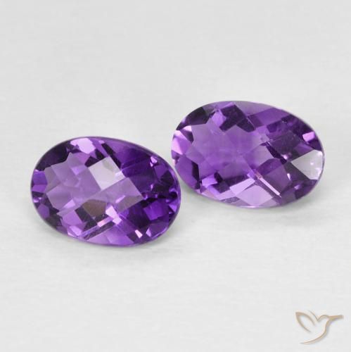 0.90 ct natürliche Intensives Violett Amethyst-Edelsteine, Oval, VVS