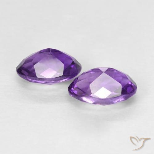 0.90 ct natürliche Intensives Violett Amethyst-Edelsteine, Oval, VVS