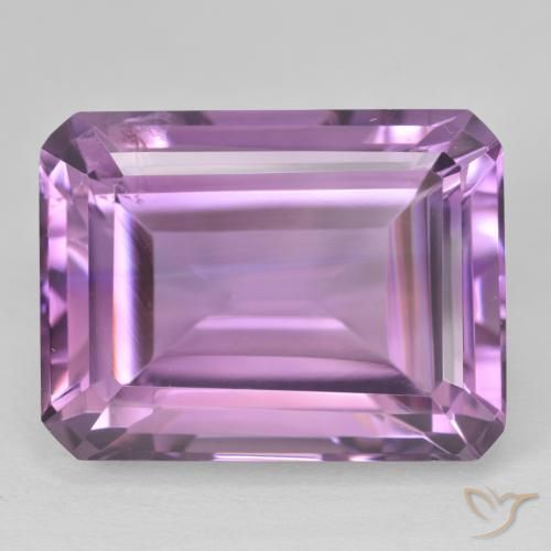 24.65ct Natürlicher Lilaisch-violett Amethyst, Smaragdschliff, VS