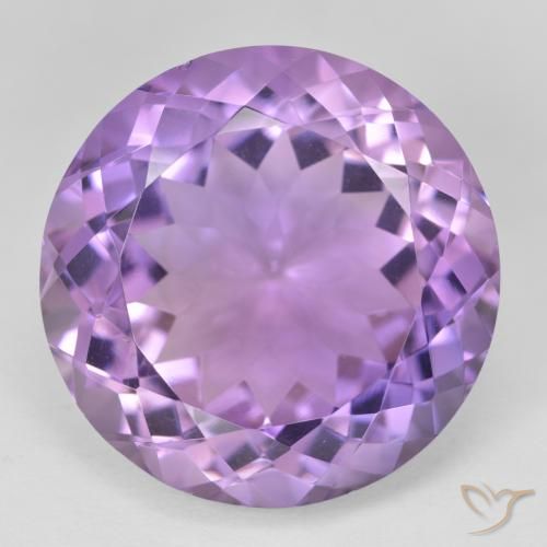 26.41ct Natürlicher Medium Light Purplish-Violet Amethyst, Runden, VVS