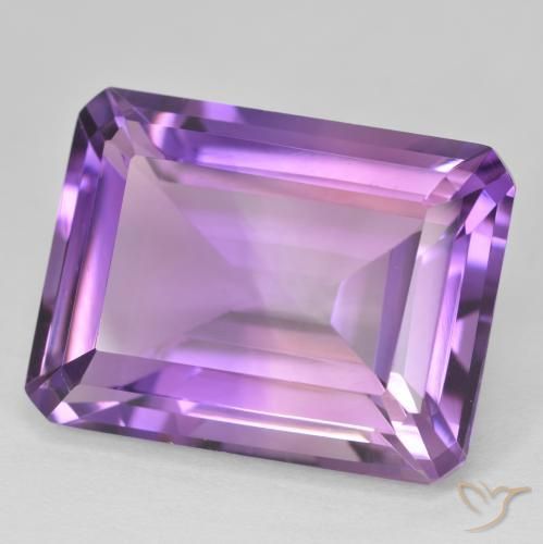 9,17 ctw natürlicher Medium Light Purplish-Violet Amethyst, Oktagonschliff, VVS