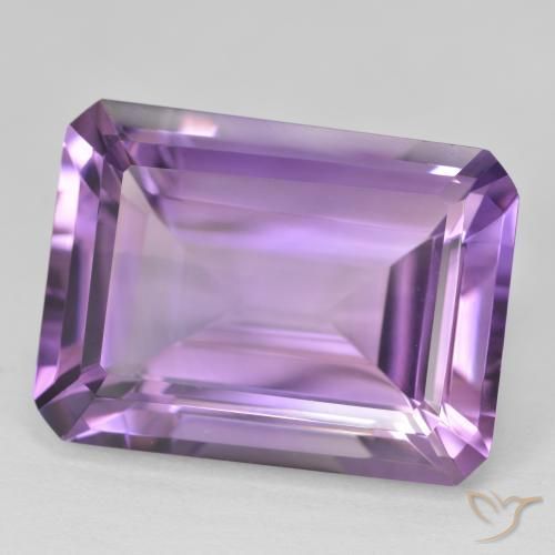 9,17 ctw natürlicher Medium Light Purplish-Violet Amethyst, Oktagonschliff, VVS