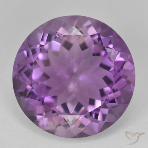 13.24ct Natürlicher Mittelviolett Amethyst, Runden, VVS