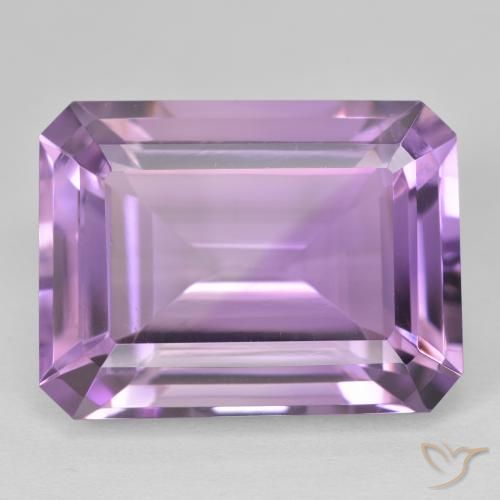 22.71ct Natürlicher Lilaisch-violett Amethyst, Smaragdschliff, VVS