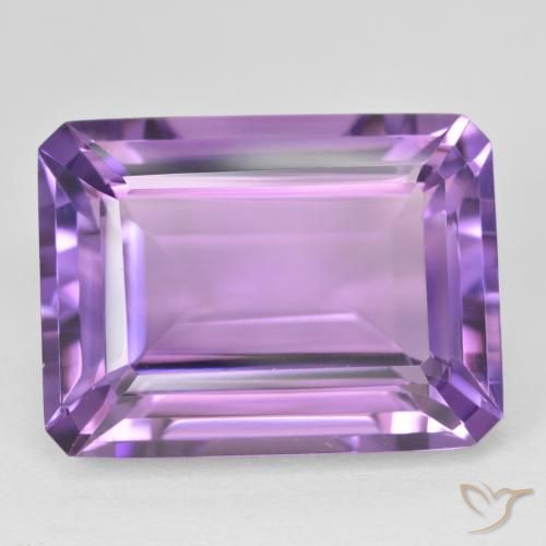 21.82ct Natürlicher tiefviolett Amethyst, Smaragdschliff, VVS