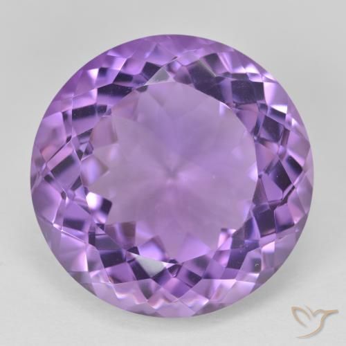 25.64ct Natürlicher Rosaig-violett Amethyst, Runden, VVS-VS