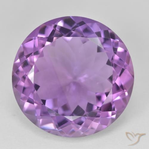 23.92ct Natürlicher Rosaig-violett Amethyst, Runden, VVS-VS