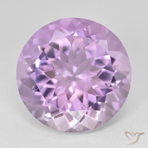 12.84ct Natürlicher Rosaig-violett Amethyst, Runden, VVS