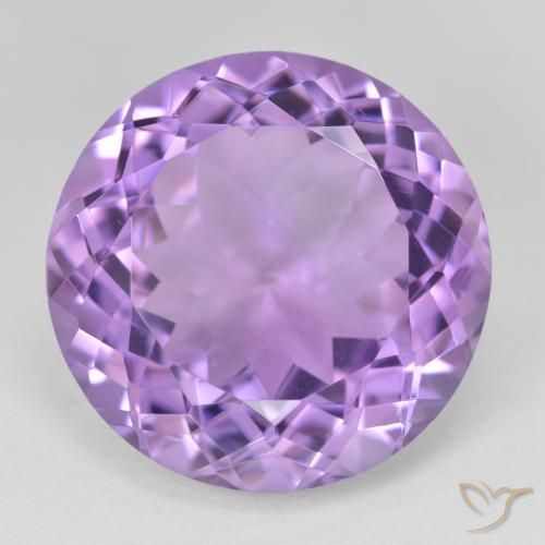 25.83ct Natürlicher Mittelviolett Amethyst, Runden, VVS