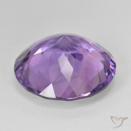 9,17 ctw natürlicher Mittelviolett Amethyst, Runden, VVS
