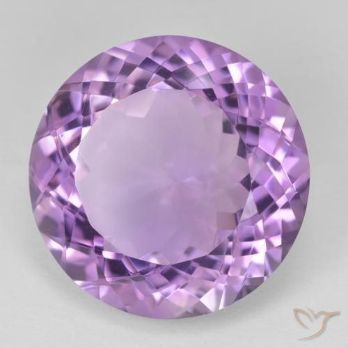 9,17 ctw natürlicher Medium Light Purplish-Violet Amethyst, Runden, VVS
