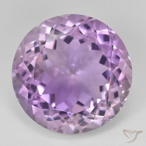 26.75ct Natürlicher Mittelrosa Violett Amethyst, Runden, VVS