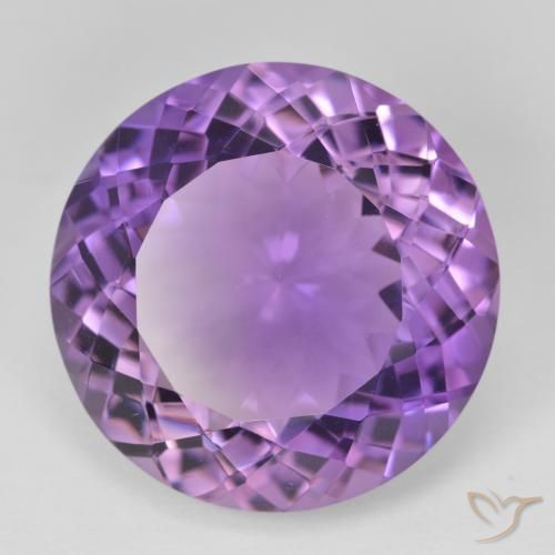 9,17 ctw natürlicher Medium Light Purplish-Violet Amethyst, Runden, VVS
