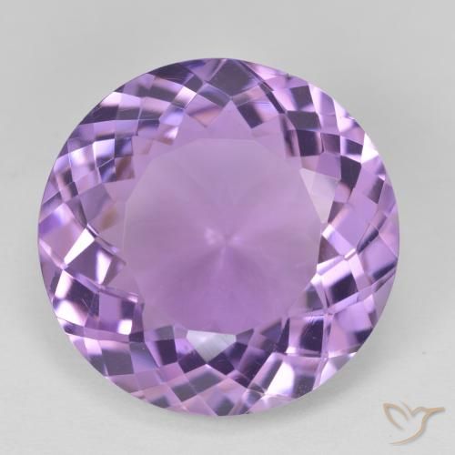 22.72ct Natürlicher Medium Light Purplish-Violet Amethyst, Runden, VVS