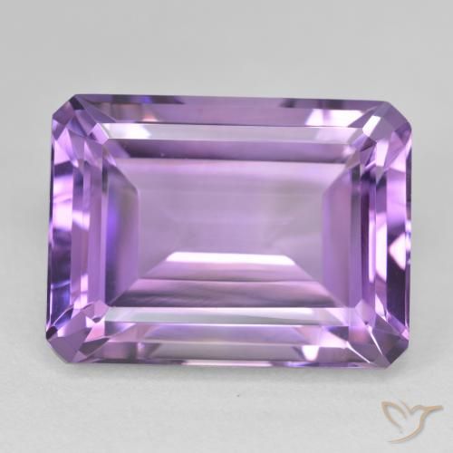 24.08ct Natürlicher Intensives Violett Amethyst, Smaragdschliff, VVS-VS