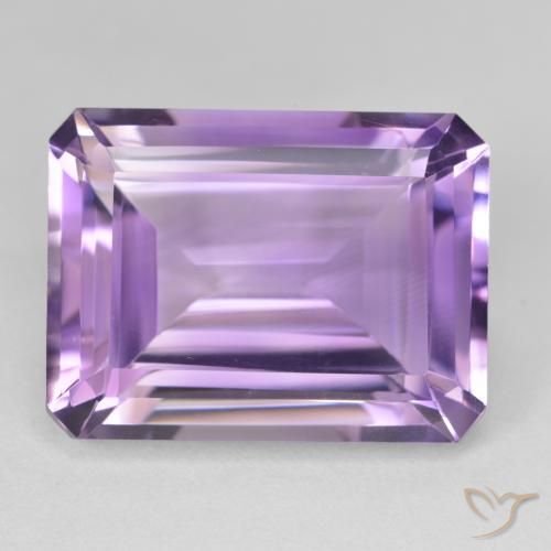 22.65ct Natürlicher Lilaisch-violett Amethyst, Smaragdschliff, VVS-VS