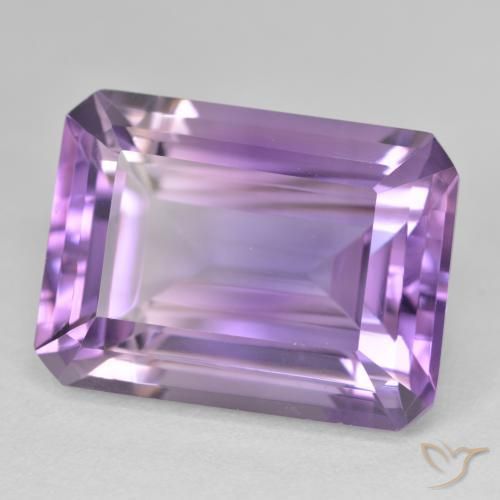 23.51ct Natürlicher Mittelviolettes Violett Amethyst, Smaragdschliff, VVS-VS