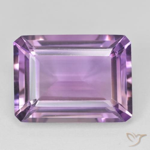 19.16ct Natürlicher Lilaisch-violett Amethyst, Smaragdschliff, VVS